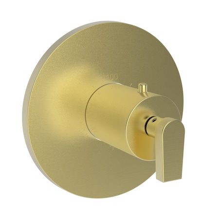 Newport Brass 3/4" Round Thermostatic Trim Plate With Handle in Satin Brass (Pvd) 3-2974TR-04